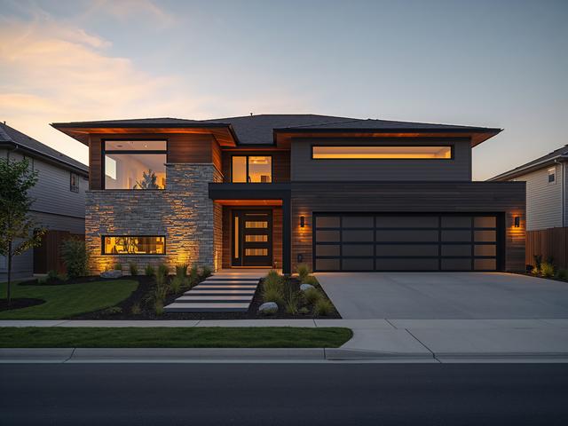 Modern Luxury Home - Front Exterior