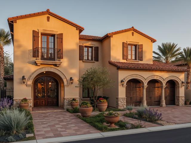 Mediterranean Villa - Front Exterior